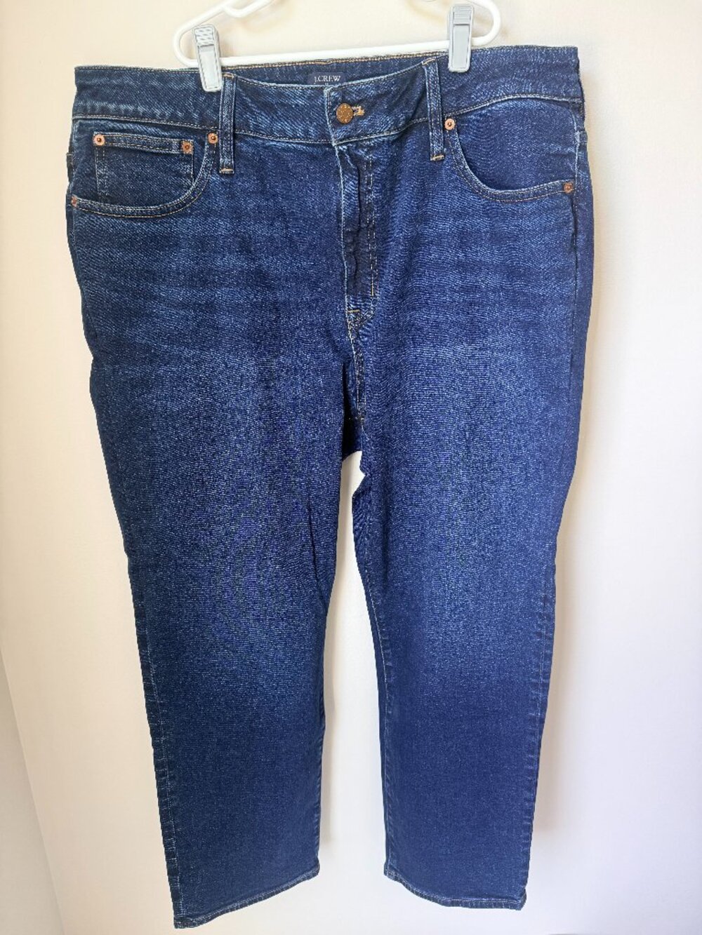 J.Crew Curvy Essential Straight Leg Jeans Women's Size 34 Denim